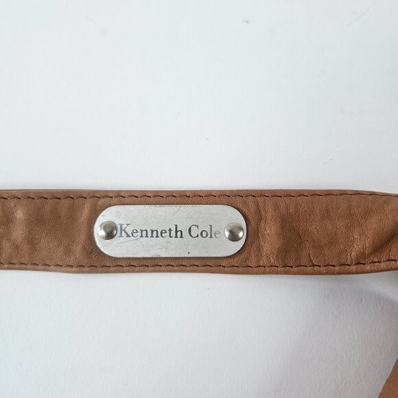 Kenneth Cole Leather Crossbody Bag Brown 12 X 10 inches - Picture 13 of 13